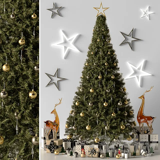 Christmas Tree 01 for Corona 3D Model Christmas Tree 01 for Corona 3D Model