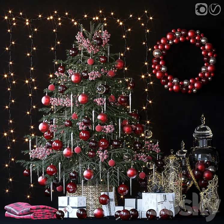 Christmas tree 11 3D Model Free Download Christmas tree 11 3D Model Free Download