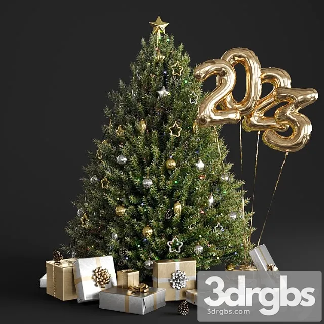 Christmas tree 2023 3D Model Download