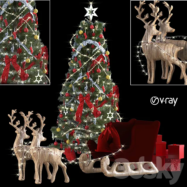 christmas tree 3D Model christmas tree 3D Model