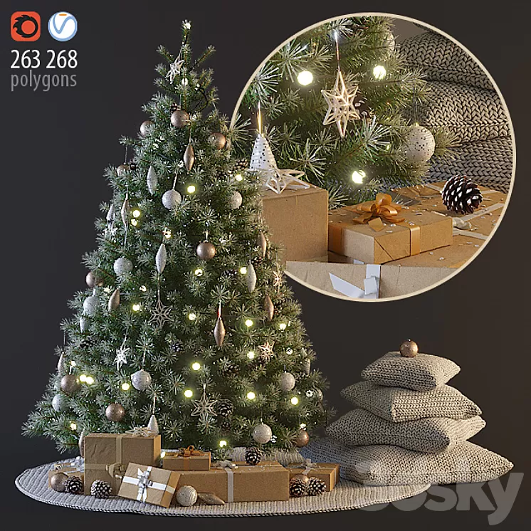 Christmas tree 3D Model Christmas tree 3D Model