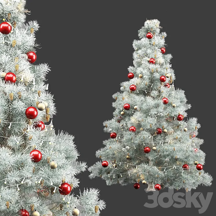 Christmas tree 3D Model Free Download