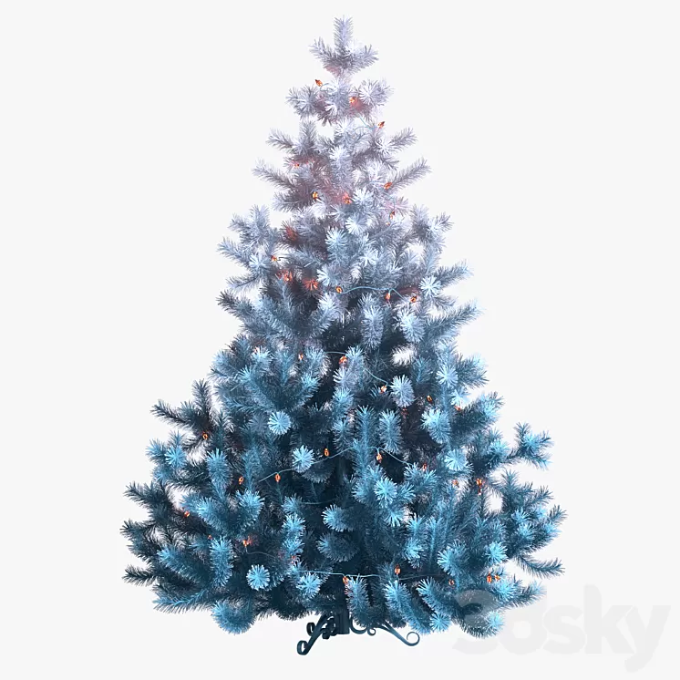 Christmas Tree 3D Model Free Download