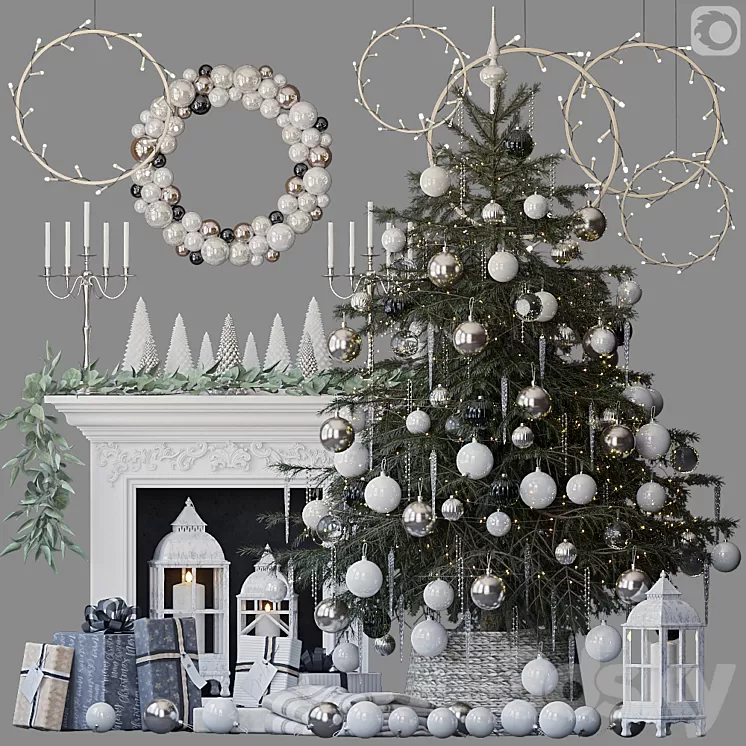 Christmas tree 9. Corona 3D Model