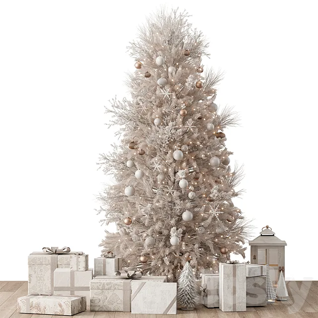 Christmas Tree and Decoration 43 3D Model Christmas Tree and Decoration 43 3D Model