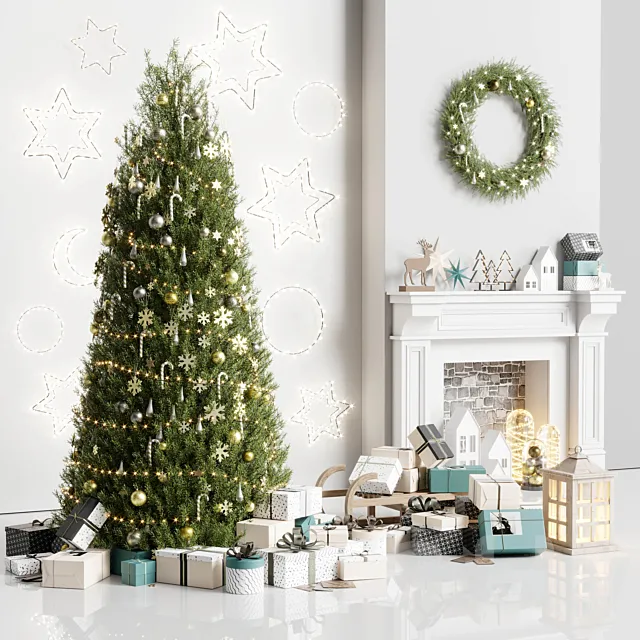 Christmas Tree Decoration 01 3D Model Christmas Tree Decoration 01 3D Model