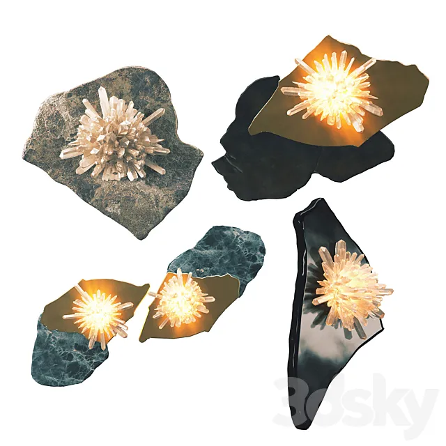 Christopher Boots Sugar Bomb Sconce 3D Model Christopher Boots Sugar Bomb Sconce 3D Model