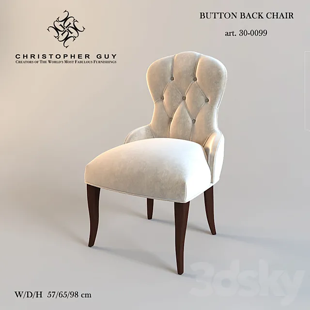 Christopher Guy _ Button Back Chair 30-0099 3DModel Christopher Guy _ Button Back Chair 30-0099 3DModel