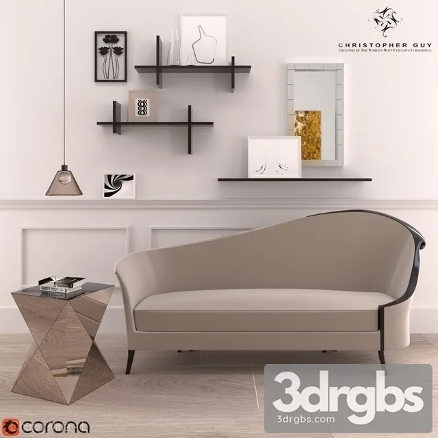 Christopher Guy Chandon Droite And Set Decor 3D Model Download Christopher Guy Chandon Droite And Set Decor 3D Model Download