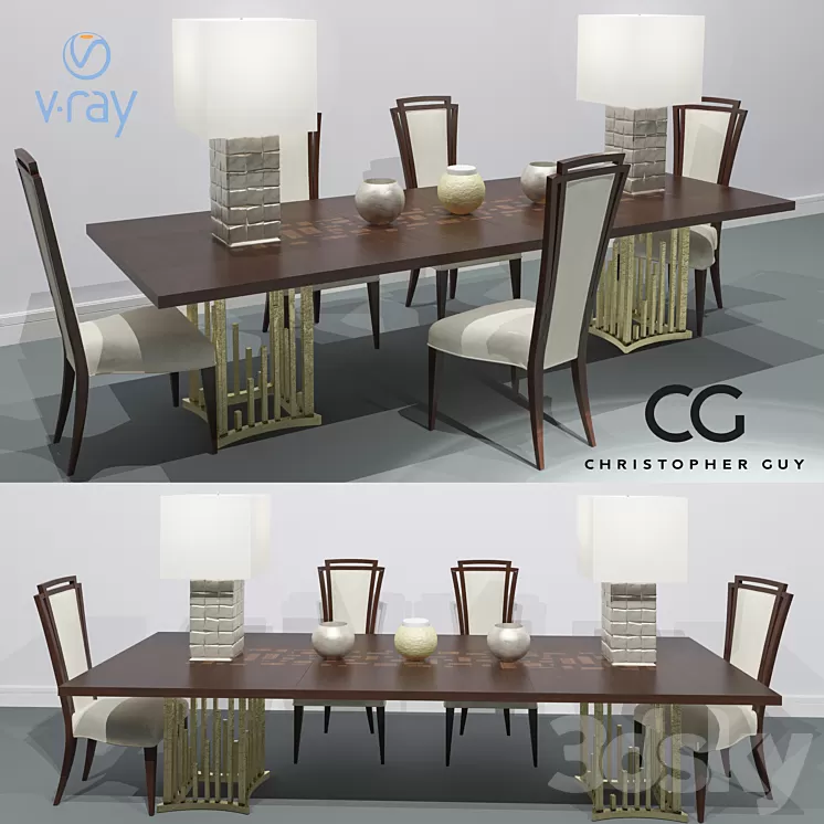 Christopher Guy Set Dolche Savannah Soho 3D Model Christopher Guy Set Dolche Savannah Soho 3D Model