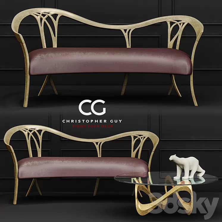 Christopher Guy Set Sofa_2 3D Model