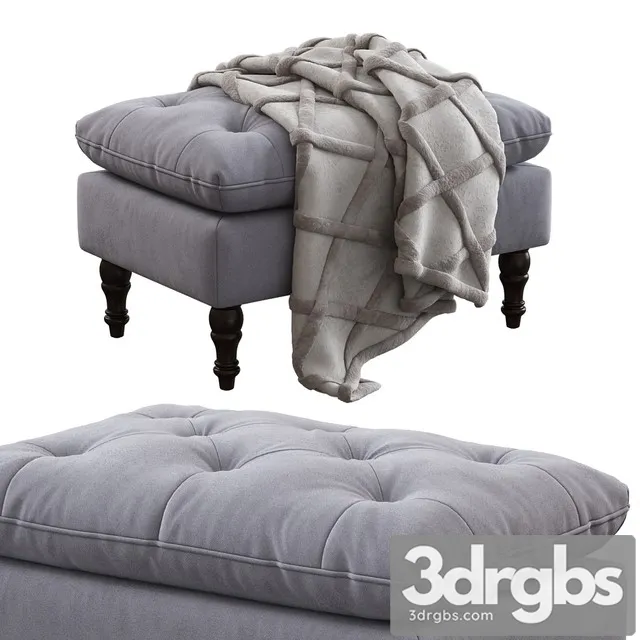 Christopher Knight Home Tufted Ottoman 3D Model Download