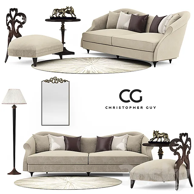 Christopher set sofa 3DModel