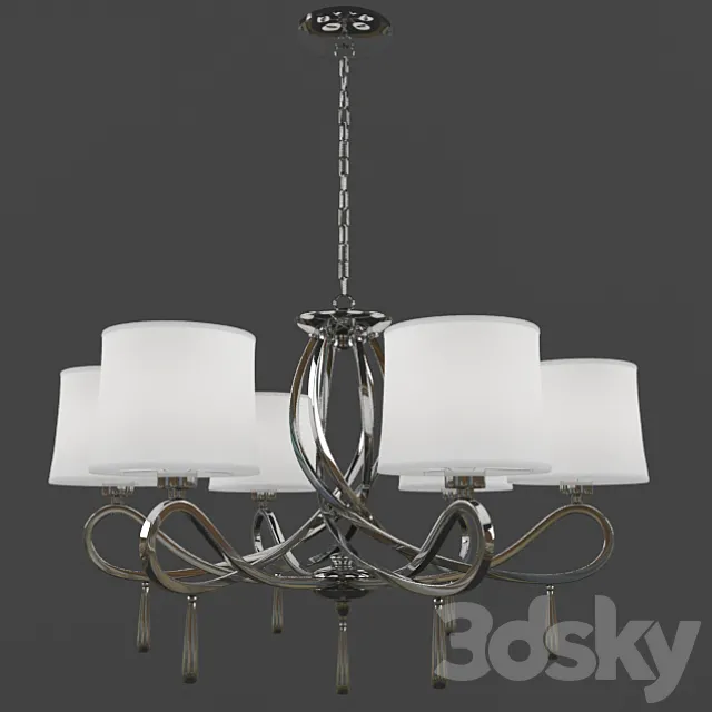 Chrome Swirl 3D Model Chrome Swirl 3D Model