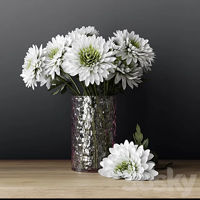 Chrysanthemums 3D Model Chrysanthemums 3D Model