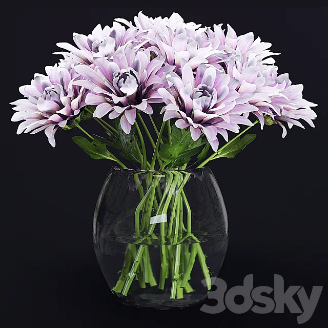 Chrysanthemums 3D Model