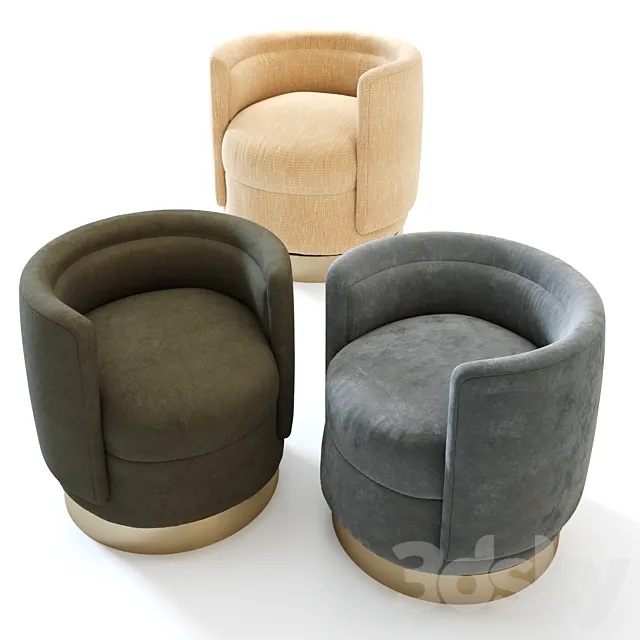 Chubby 2 Occasional Chair 3D Model