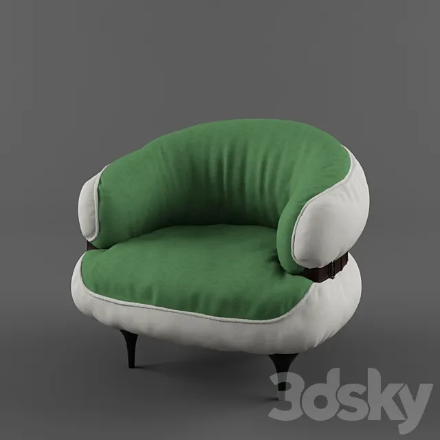 CHUBBY CHIC armchair 3DModel CHUBBY CHIC armchair 3DModel