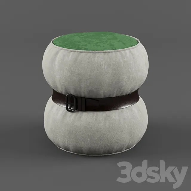 CHUBBY CHIC pouf S 3DModel CHUBBY CHIC pouf S 3DModel