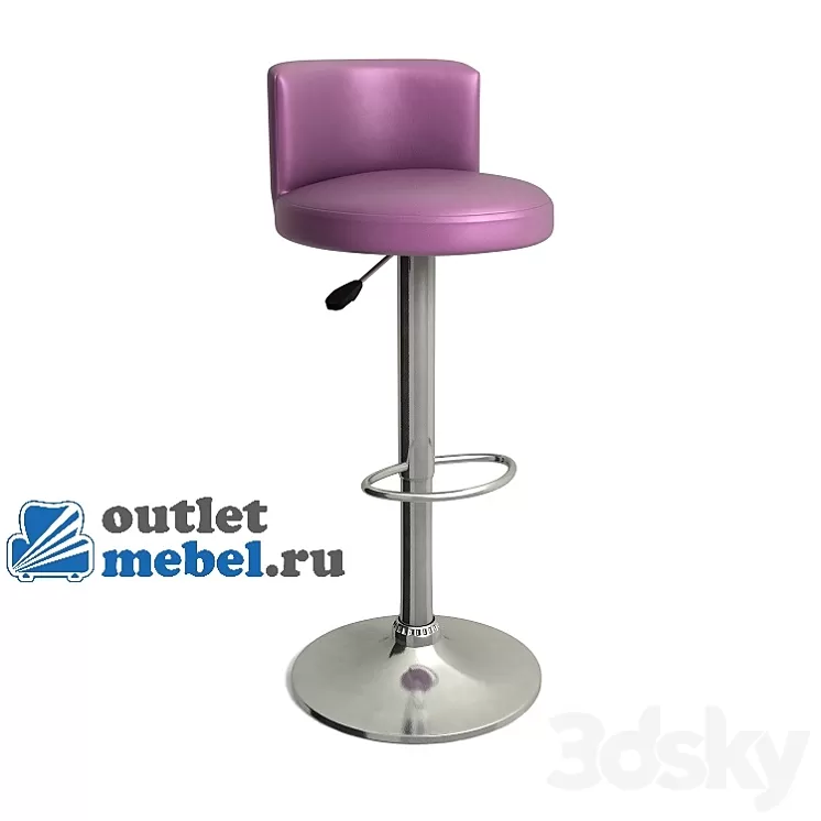 Chuckie Modern Bar Stool 3D Model