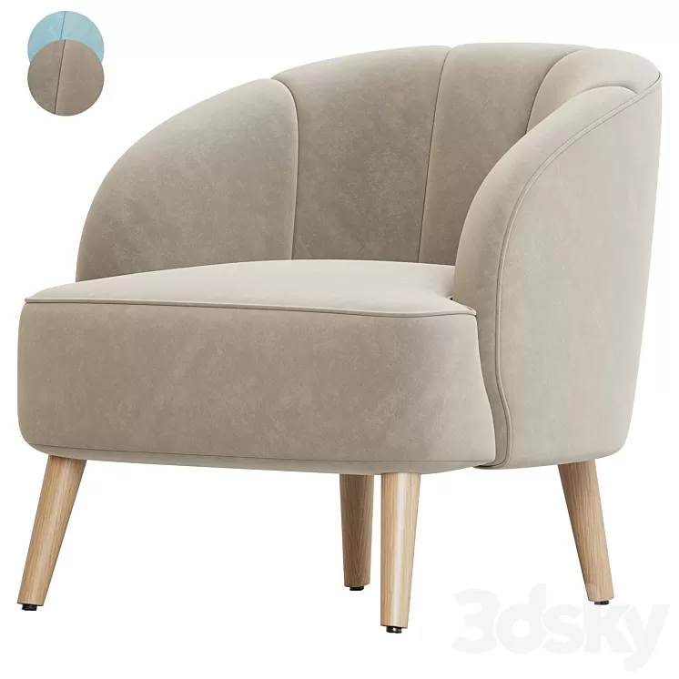 Chunaram Barrel Chair 3D Model Free Download