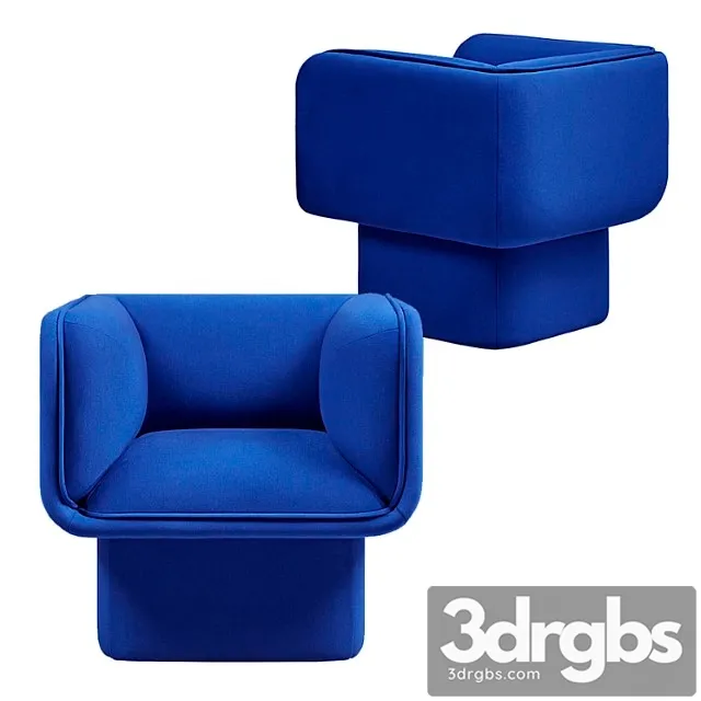 Chunky block-like armchair by mut design 3D Model Download Chunky block-like armchair by mut design 3D Model Download