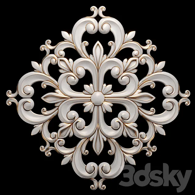 Church decor wood 14 3D Model Church decor wood 14 3D Model