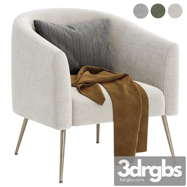 Chynia Upholstered Barrel Chair 3D Model Download Chynia Upholstered Barrel Chair 3D Model Download