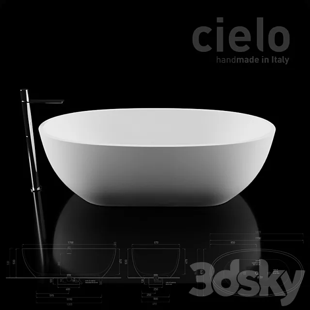 CIELO bath tub shui comfort 3D Model