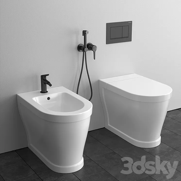Cielo Opera Back to wall WC / Bidet 3D Model