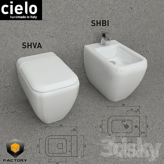 CIELO SHUI TOILET & BIDET 3DModel