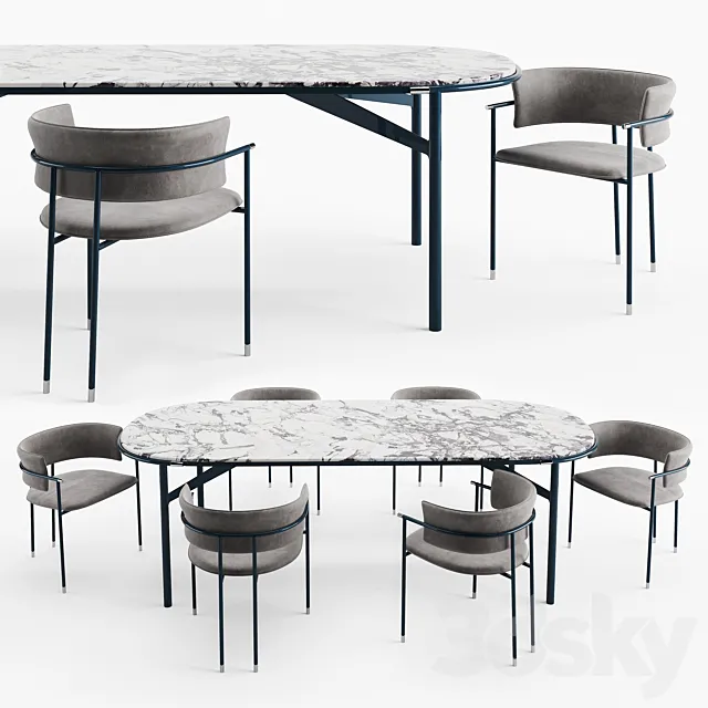 Cierre Imbottiti Mac Kitchen group 3D Model