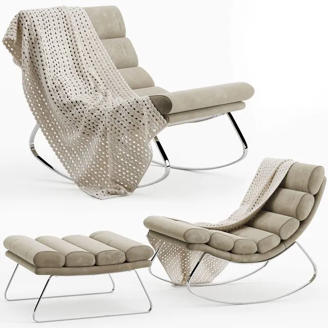 Cierre imbottiti monet armchair 3D Model