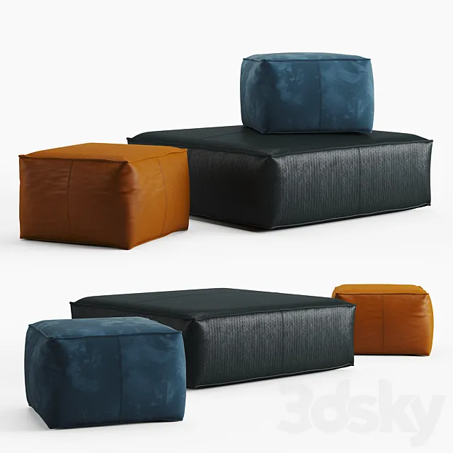 Cierre imbottiti soft pouff 3DModel Cierre imbottiti soft pouff 3DModel