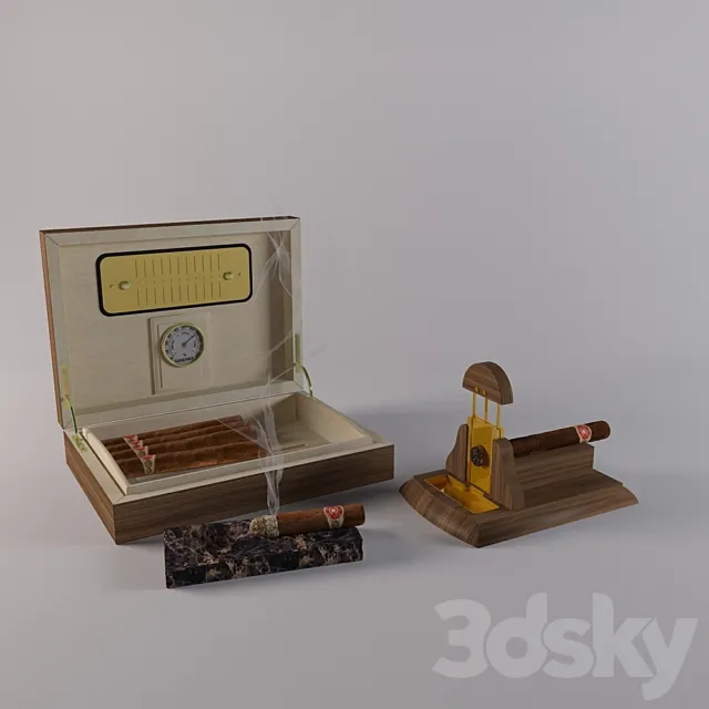 Cigar set 3DModel Cigar set 3DModel