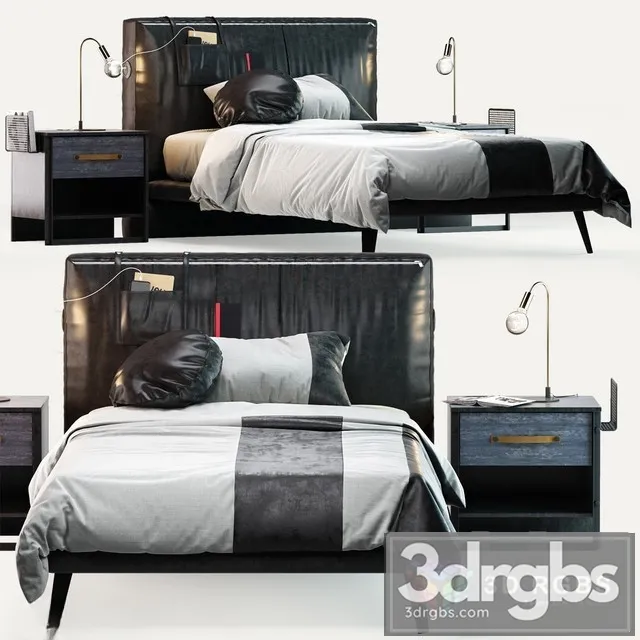 Cilek Dark Metal Bed 3D Model Download Cilek Dark Metal Bed 3D Model Download