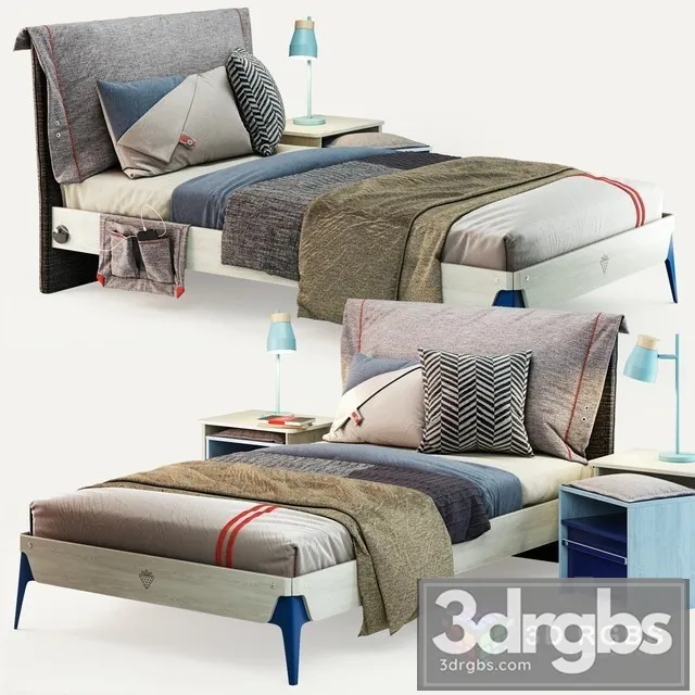 Cilek Trio Bed 3D Model Download Cilek Trio Bed 3D Model Download