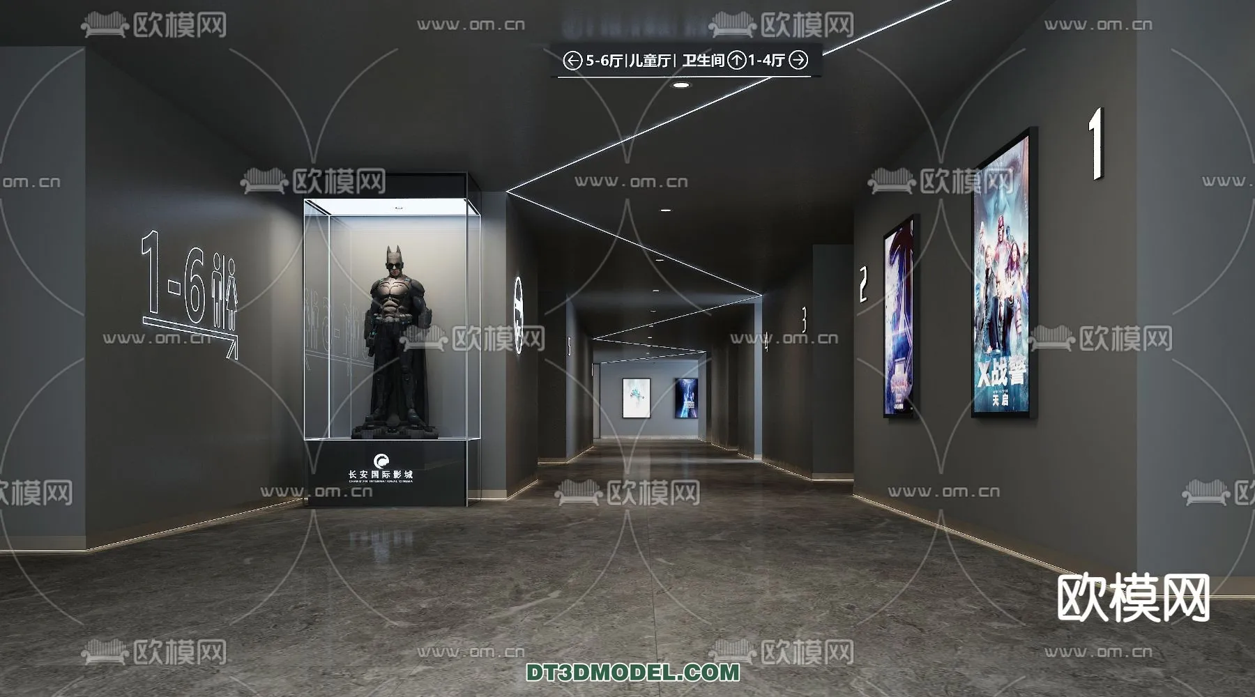 Cinema 3D Scenes – Movie Theater 3D Models – 001