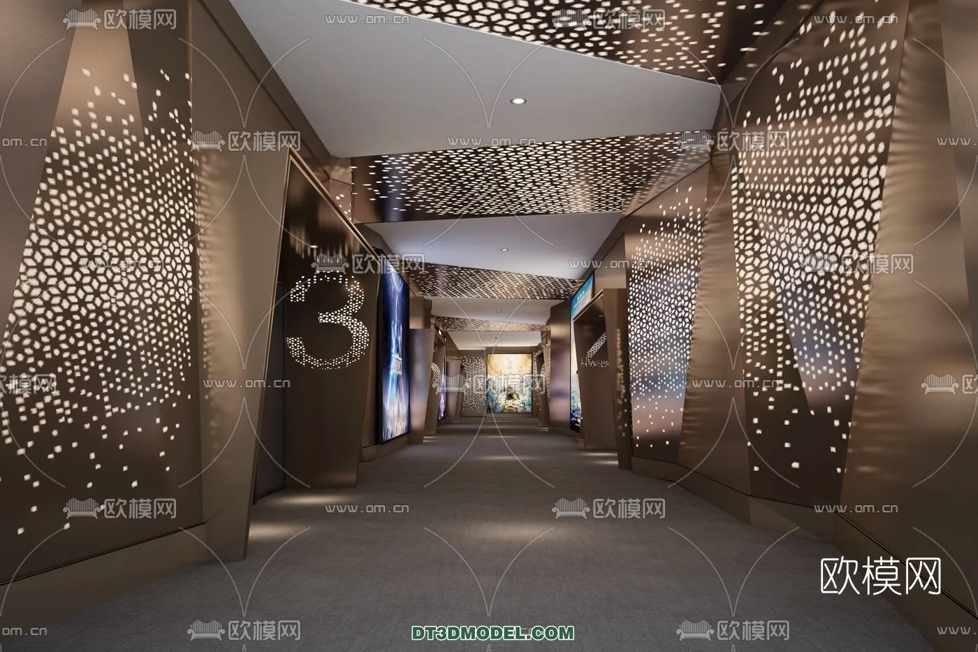 Cinema 3D Scenes – Movie Theater 3D Models – 002