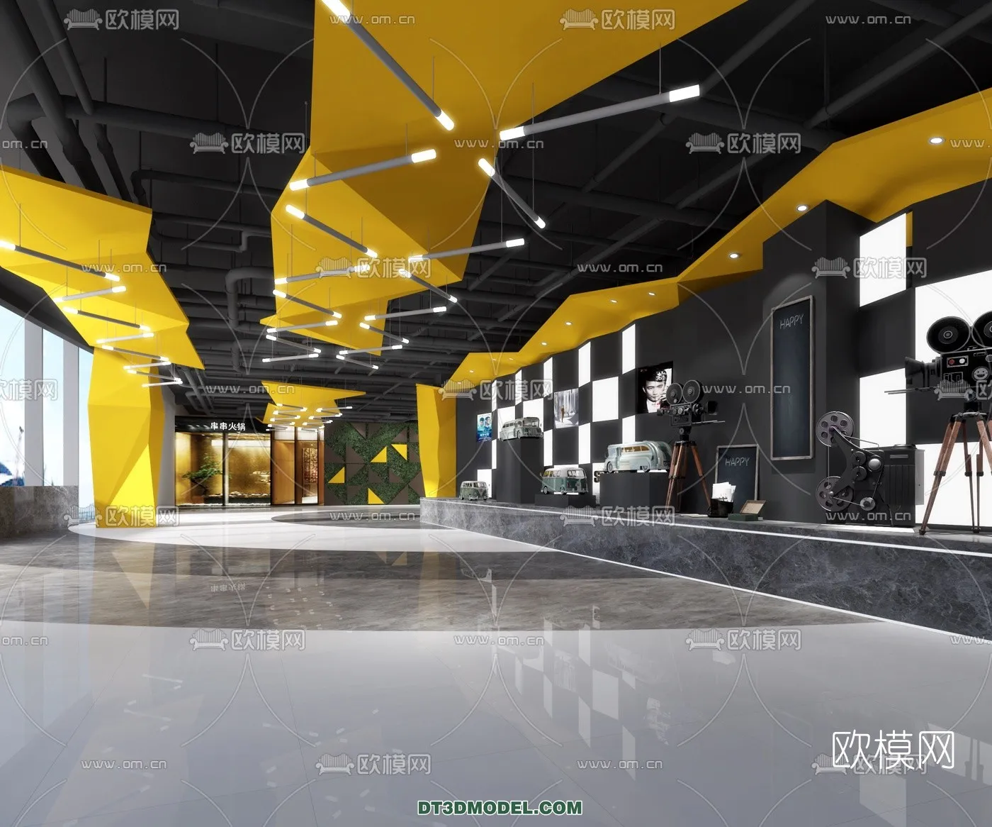 Cinema 3D Scenes – Movie Theater 3D Models – 005