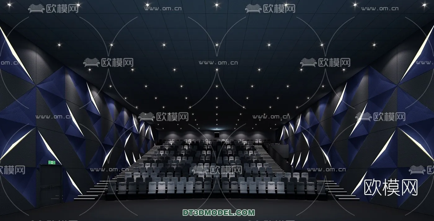 Cinema 3D Scenes – Movie Theater 3D Models – 014