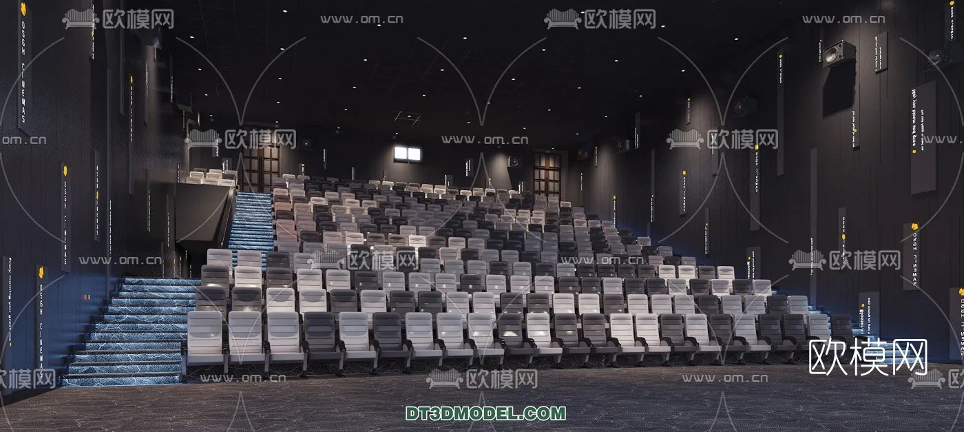 Cinema 3D Scenes – Movie Theater 3D Models – 015