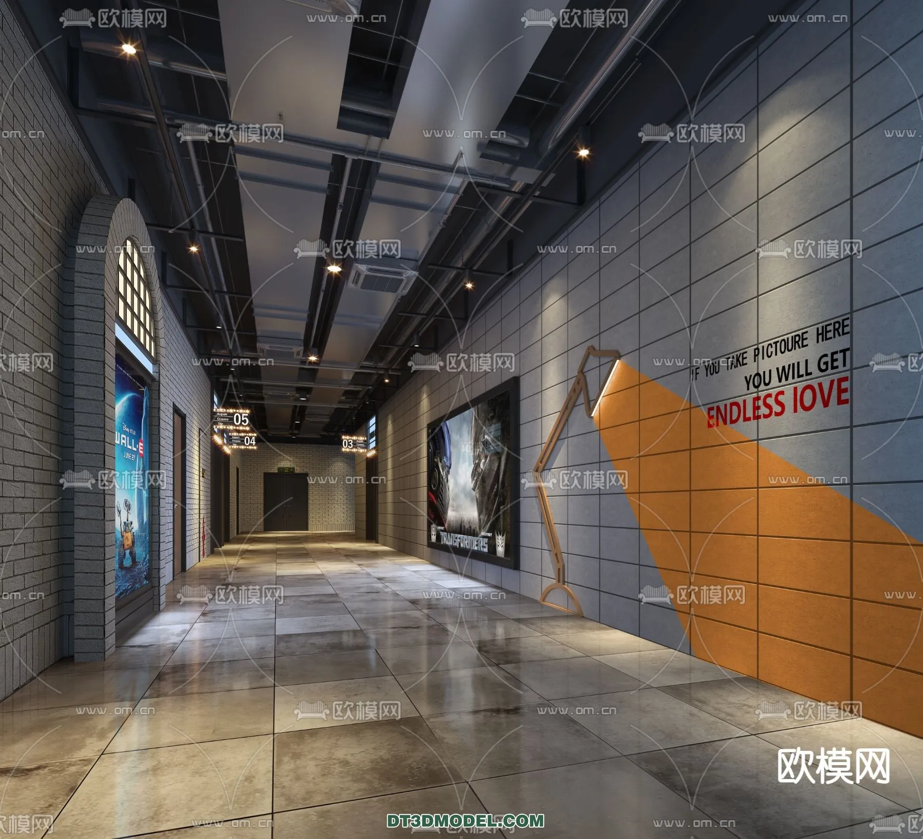 Cinema 3D Scenes – Movie Theater 3D Models – 022