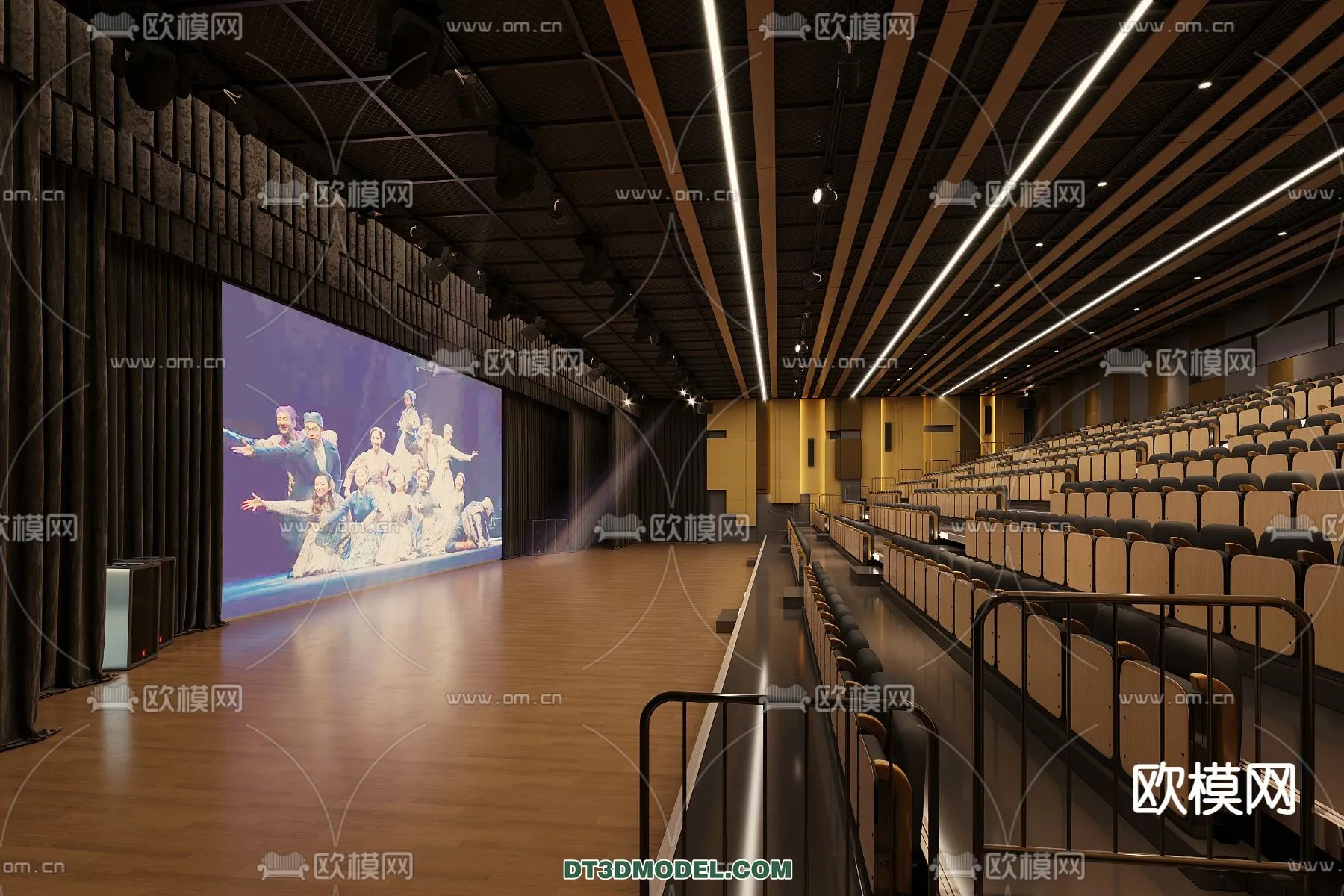 Cinema 3D Scenes – Movie Theater 3D Models – 025