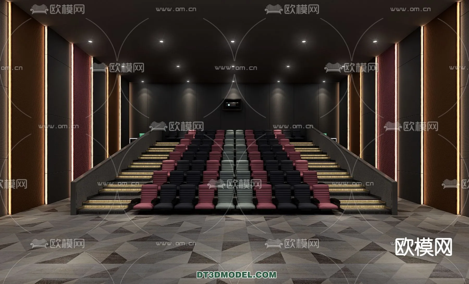 Cinema 3D Scenes – Movie Theater 3D Models – 029