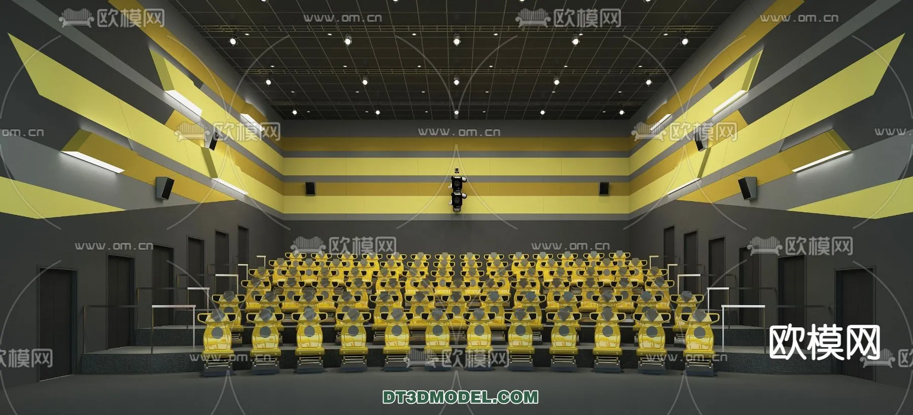 Cinema 3D Scenes – Movie Theater 3D Models – 033