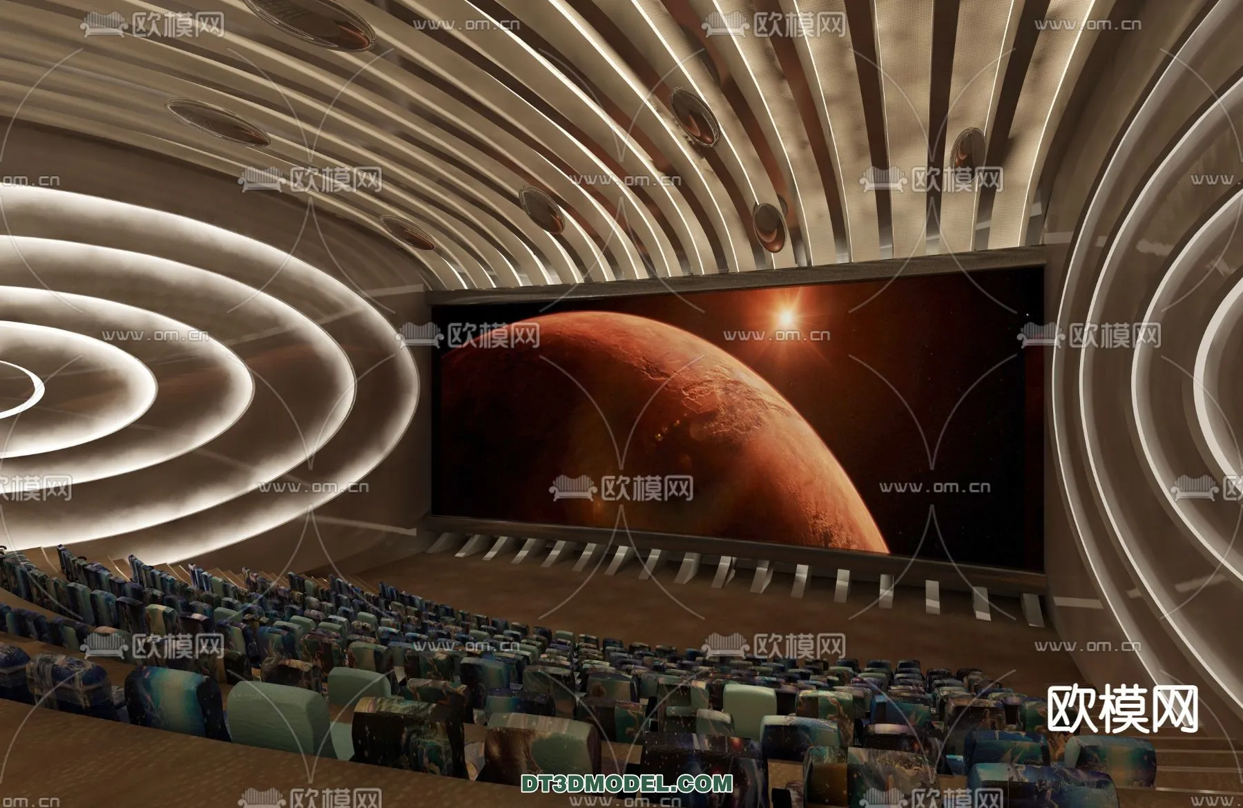 Cinema 3D Scenes – Movie Theater 3D Models – 038