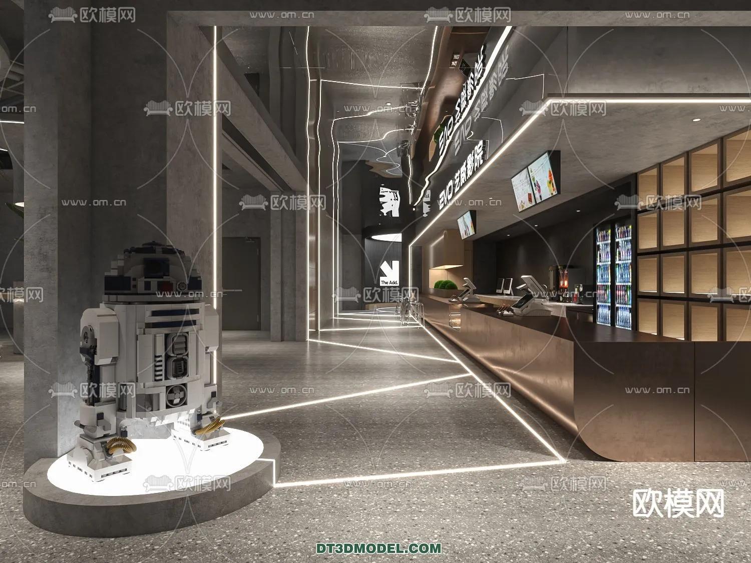 Cinema 3D Scenes – Movie Theater 3D Models – 066 Cinema 3D Scenes – Movie Theater 3D Models – 066