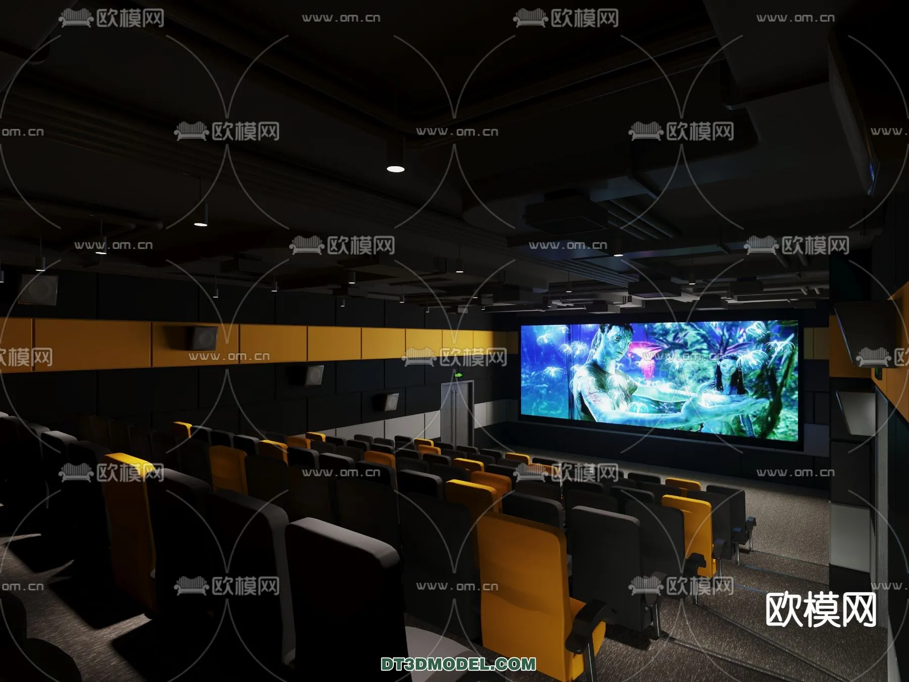 Cinema 3D Scenes – Movie Theater 3D Models – 068 Cinema 3D Scenes – Movie Theater 3D Models – 068