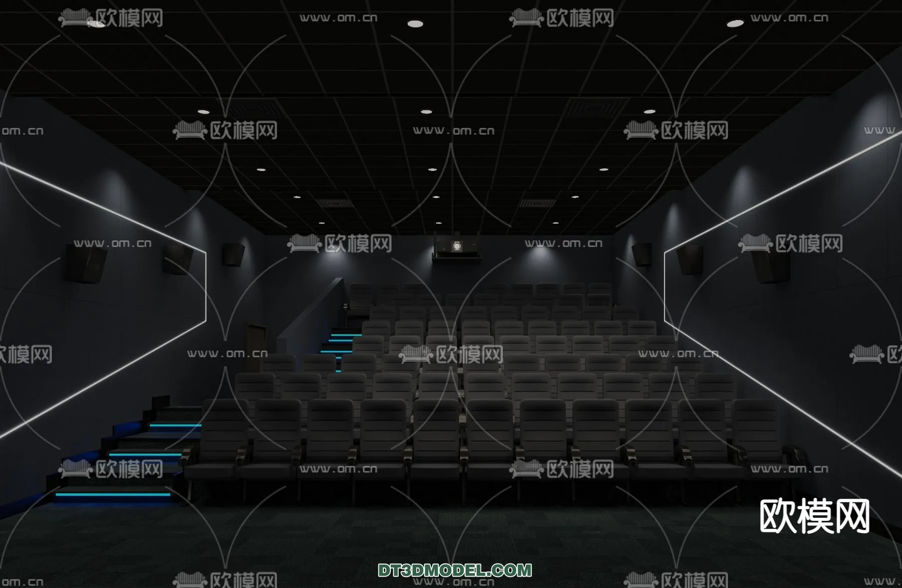 Cinema 3D Scenes – Movie Theater 3D Models – 076
